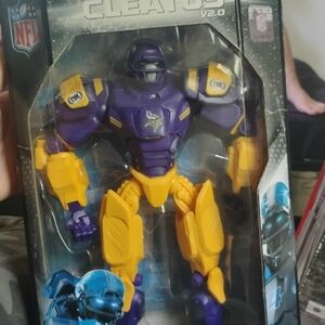 Purple and Yellow Action Figure Playset